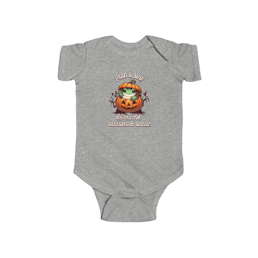Halloween Onesie Peek a Boo We See You Baby Frog
