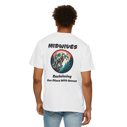 Reclaiming Our Place With Women Wolf Midwife T-shirt with Logo