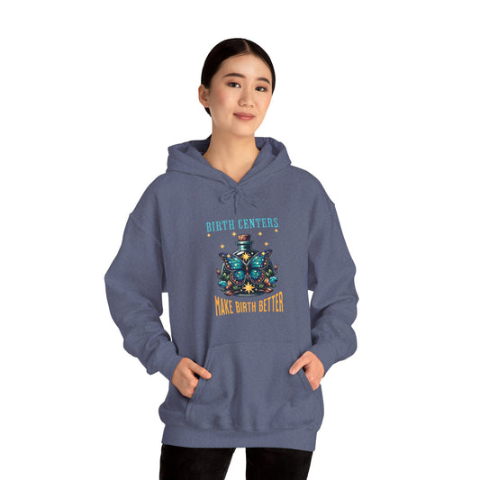 Birth Centers Make Birth Better - Butterfly Hoodie Sweatshirt