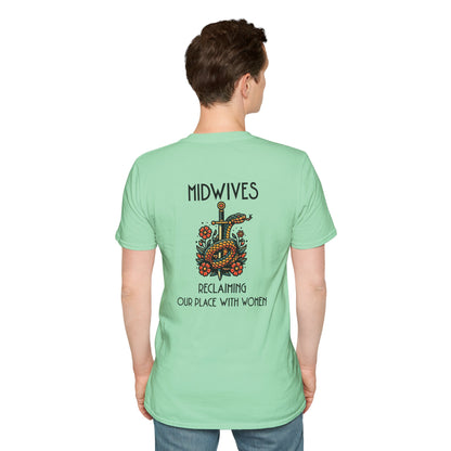 Reclaiming Our Place With Women Healing Snake Midwife T-Shirt