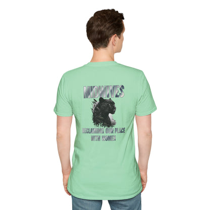 Reclaiming Our Place With Women Panther Midwife T-Shirt