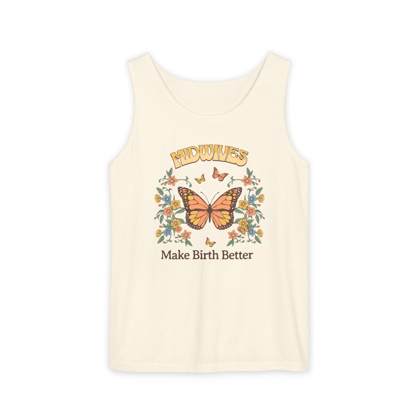 Midwives Make Birth Better Butterfly Tank Top