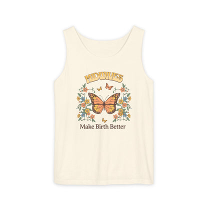Midwives Make Birth Better Butterfly Tank Top