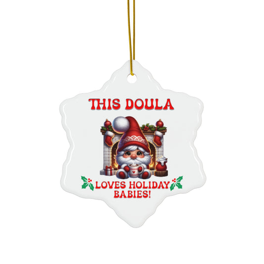 Doula Loves Holiday Babies Ornament