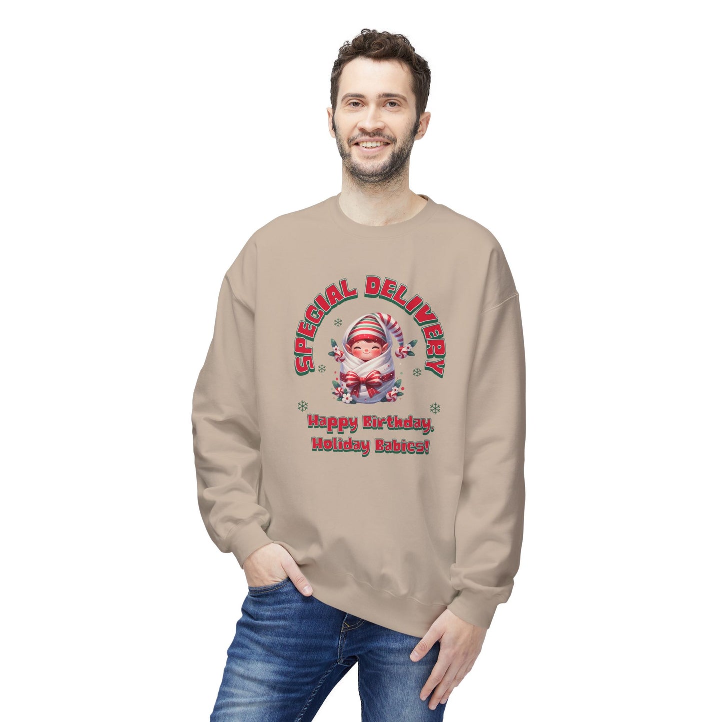 Special Delivery Holiday Babies Elf Sweatshirt