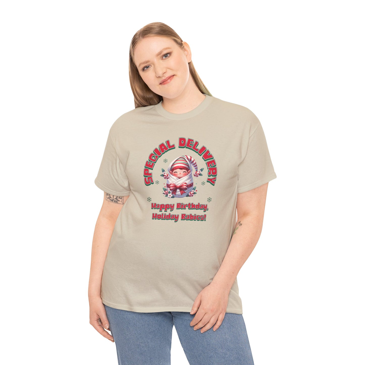 Special Delivery Holiday Babies Elf T-shirt