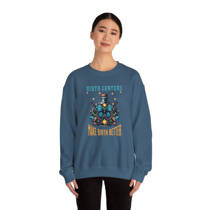 Birth Centers Make Birth Better Butterfly Sweatshirt