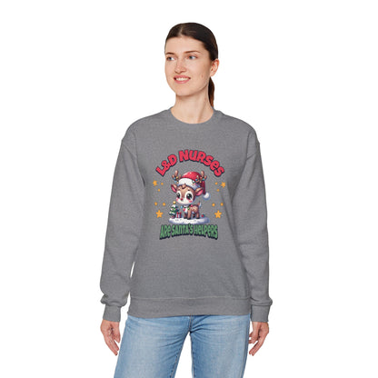 L&D Nurses Are Santa's Helpers Sweatshirt