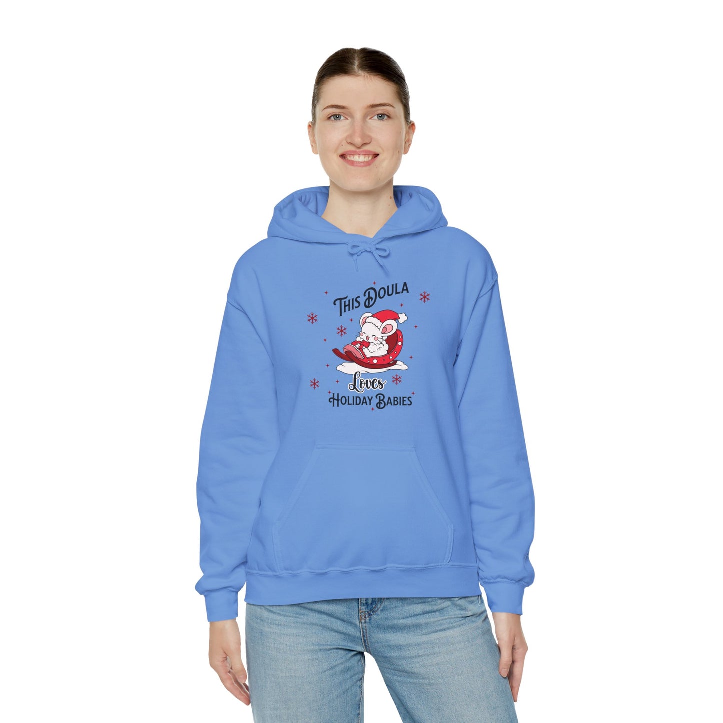 Doula Loves Holiday Babies Sleigh / Hoodie Sweatshirt