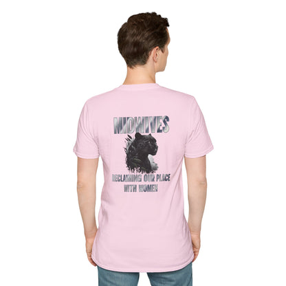 Reclaiming Our Place With Women Panther Midwife T-Shirt