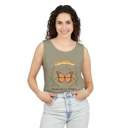 Midwives Make Birth Better Butterfly Tank Top