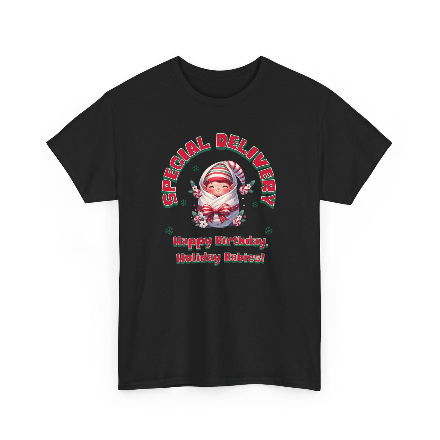 Special Delivery Holiday Babies Elf T-shirt