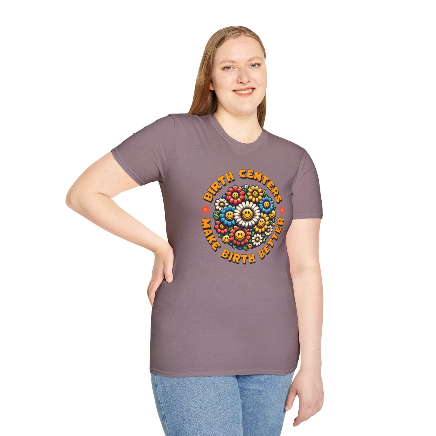 Birth Centers Make Birth Better - Bloom Softstyle T-Shirt