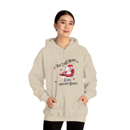 L&D Nurse Loves Holiday Babies Sleigh / Hoodie Sweatshirt