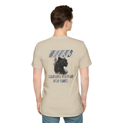 Reclaiming Our Place With Women Panther Midwife T-Shirt