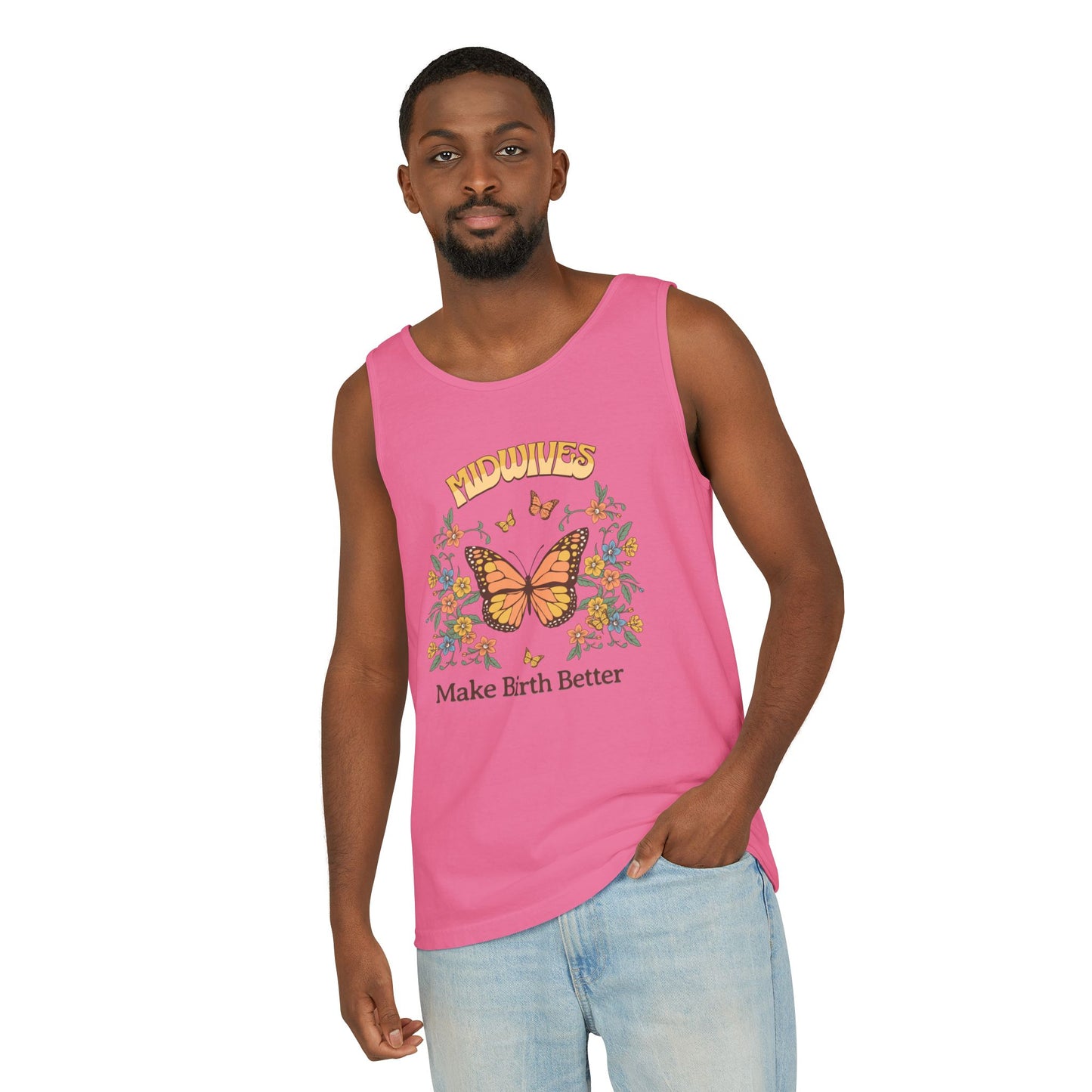 Midwives Make Birth Better Butterfly Tank Top