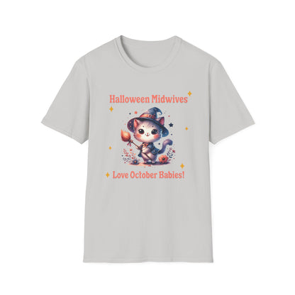 Halloween Midwife T-Shirt Midwives Love October Babies