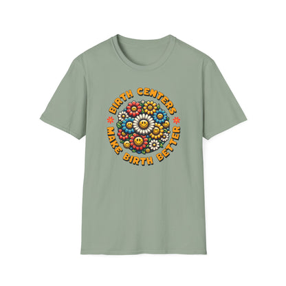 Birth Centers Make Birth Better - Bloom Softstyle T-Shirt