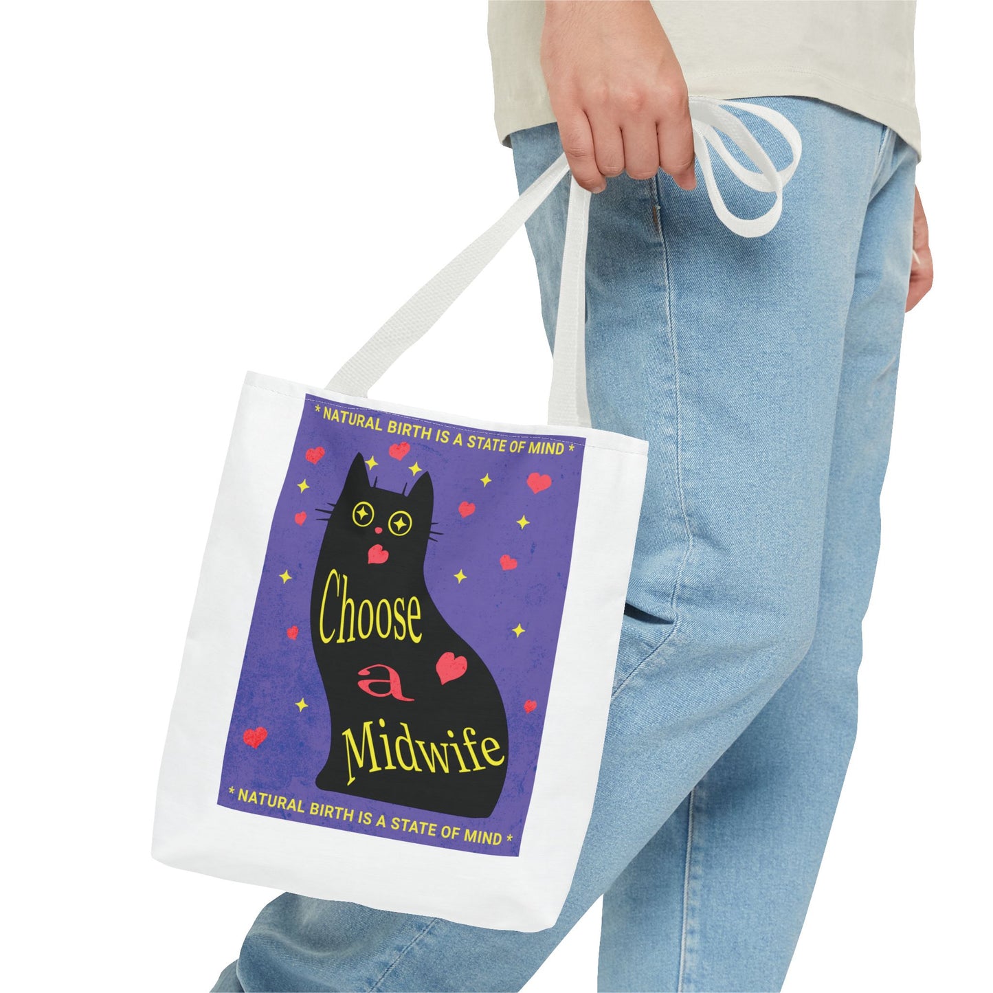 Natural Birth State of Mind - Choose a Midwife / Tote Bag