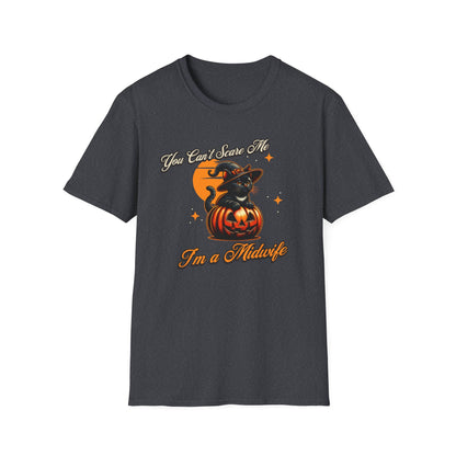 Midwife Halloween T-Shirt Can't Scare Me Kitten