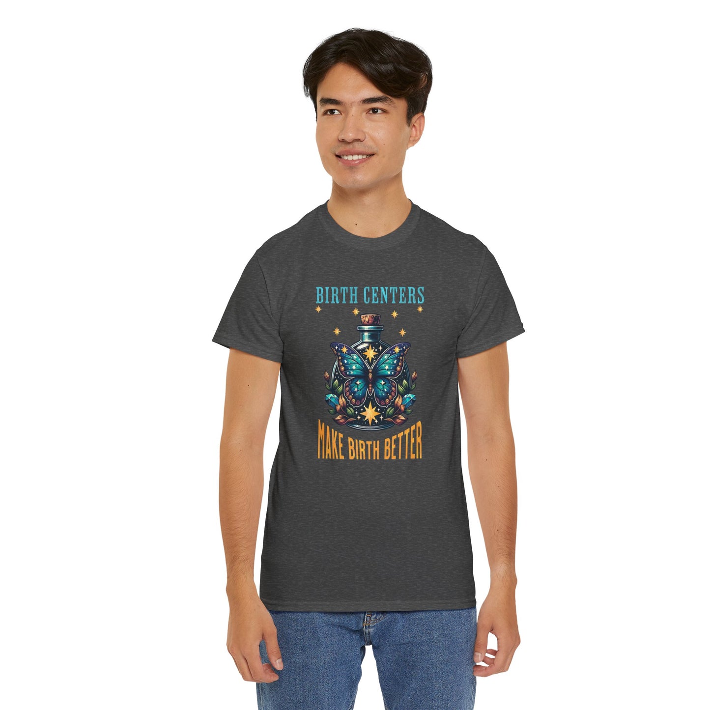 Birth Centers Make Birth Better Butterfly T-shirt