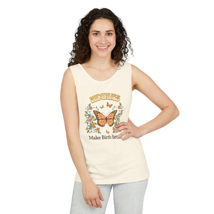 Midwives Make Birth Better Butterfly Tank Top