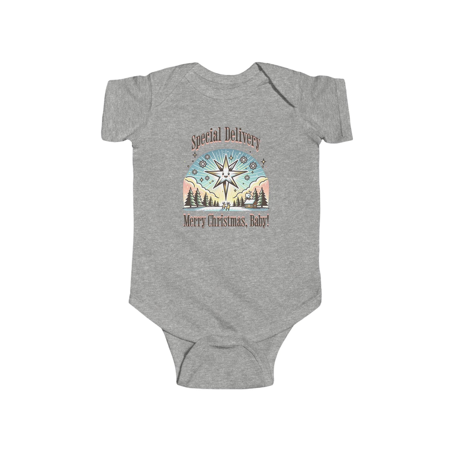 Special Delivery Merry Christmas Baby Onesie