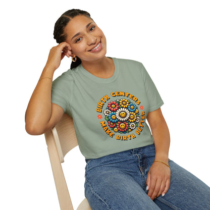 Birth Centers Make Birth Better - Bloom Softstyle T-Shirt