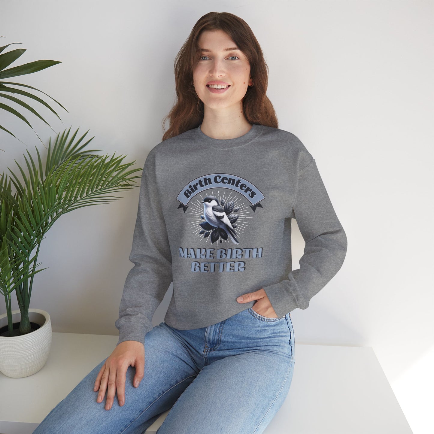 Birth Centers Make Birth Better Banner Sweatshirt