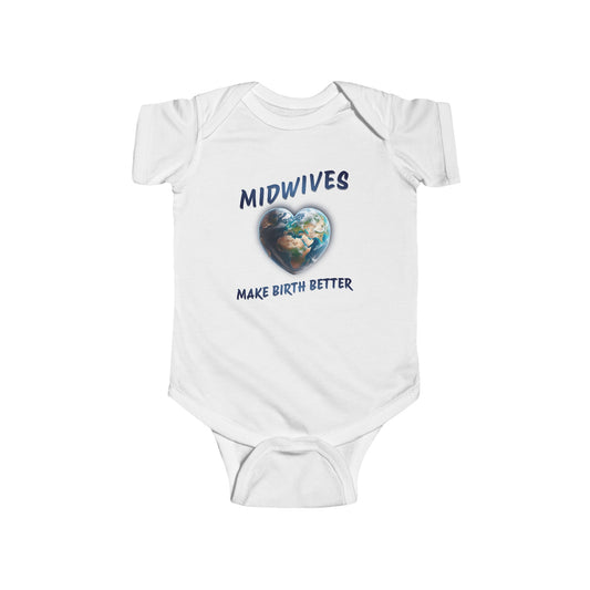 Midwives Make Birth Better - World / Baby and Toddler Onesie