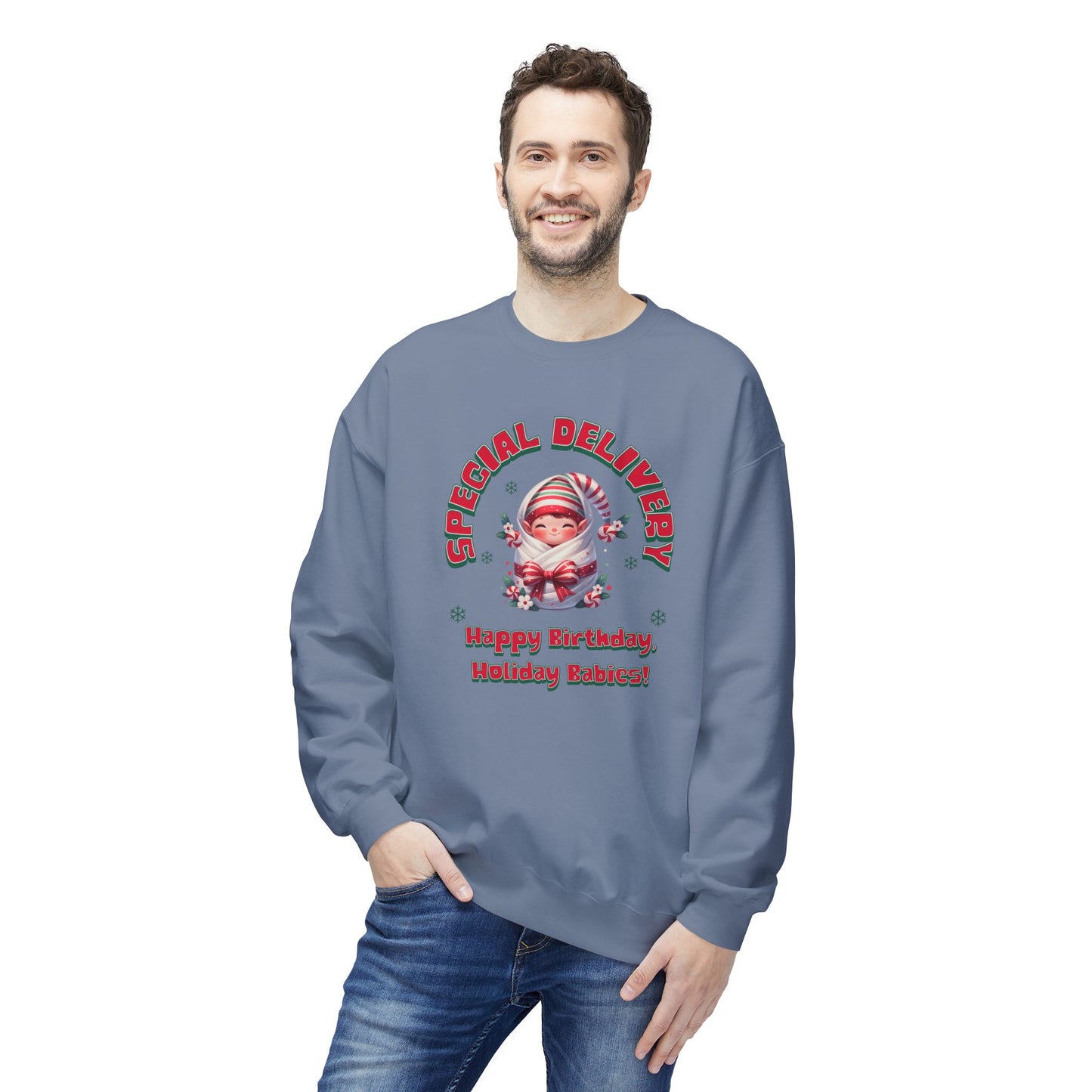 Special Delivery Holiday Babies Elf Sweatshirt