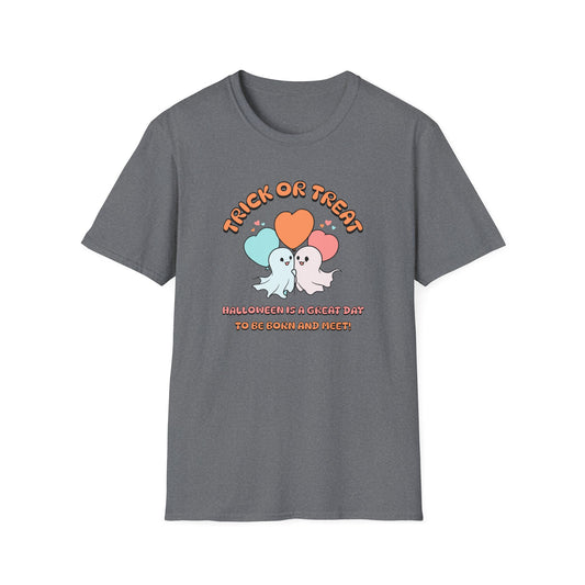 Halloween Birth T-Shirt Trick or Treat Baby Ghosts