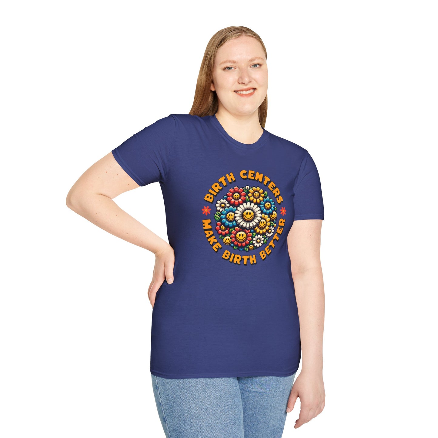 Birth Centers Make Birth Better - Bloom Softstyle T-Shirt