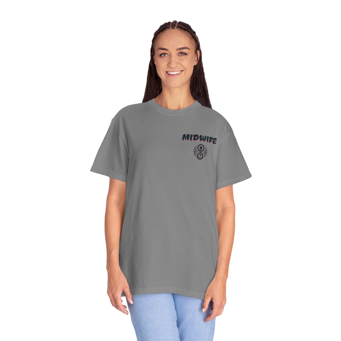 Reclaiming Our Place With Women Wolf Midwife T-shirt with Logo