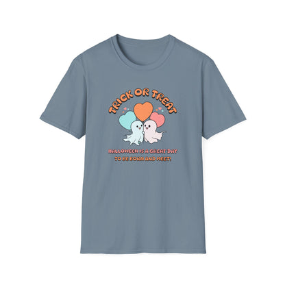 Halloween Birth T-Shirt Trick or Treat Baby Ghosts