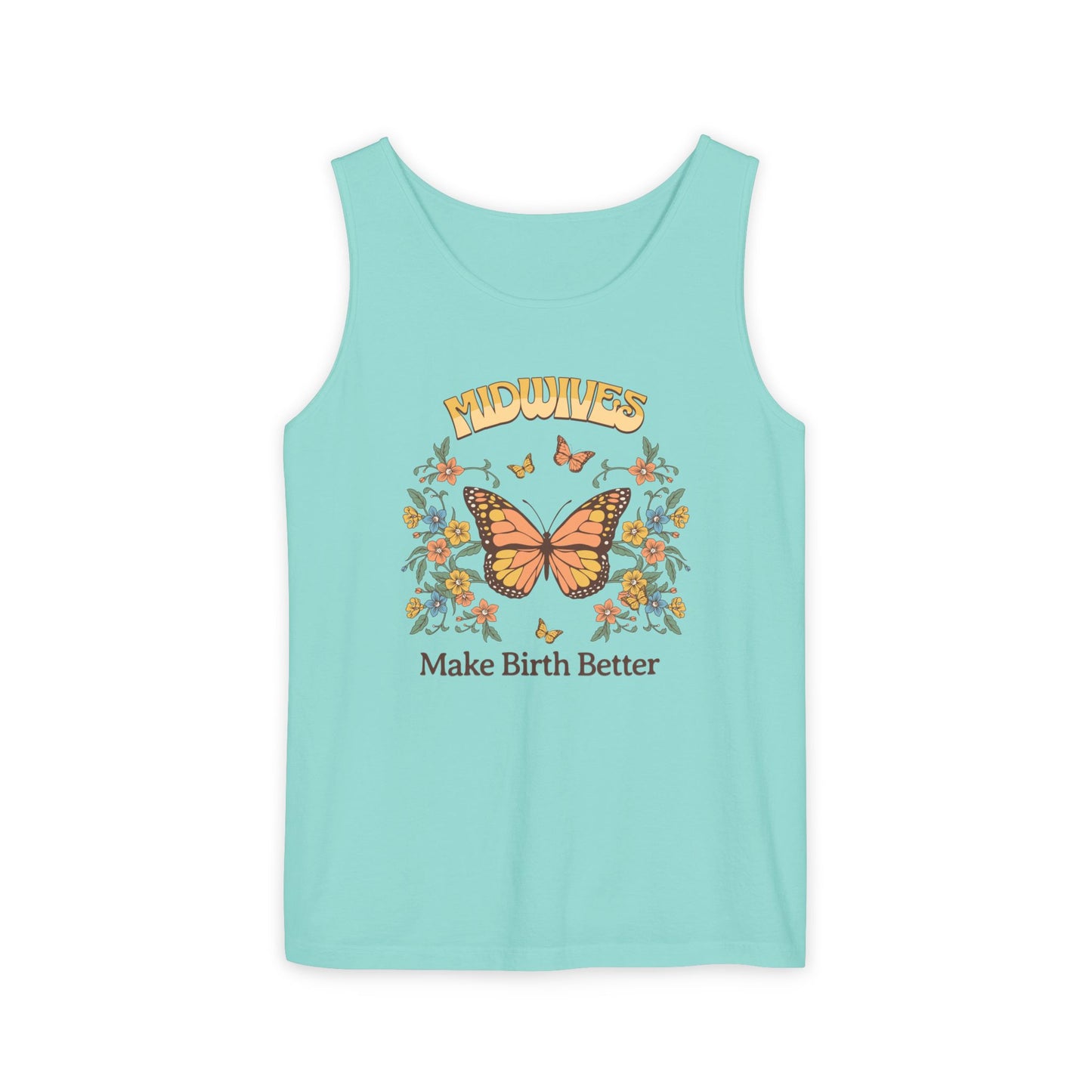 Midwives Make Birth Better Butterfly Tank Top