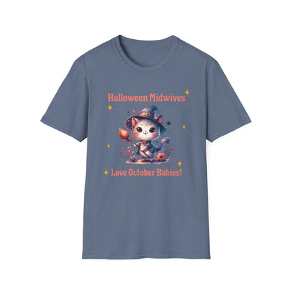 Halloween Midwife T-Shirt Midwives Love October Babies