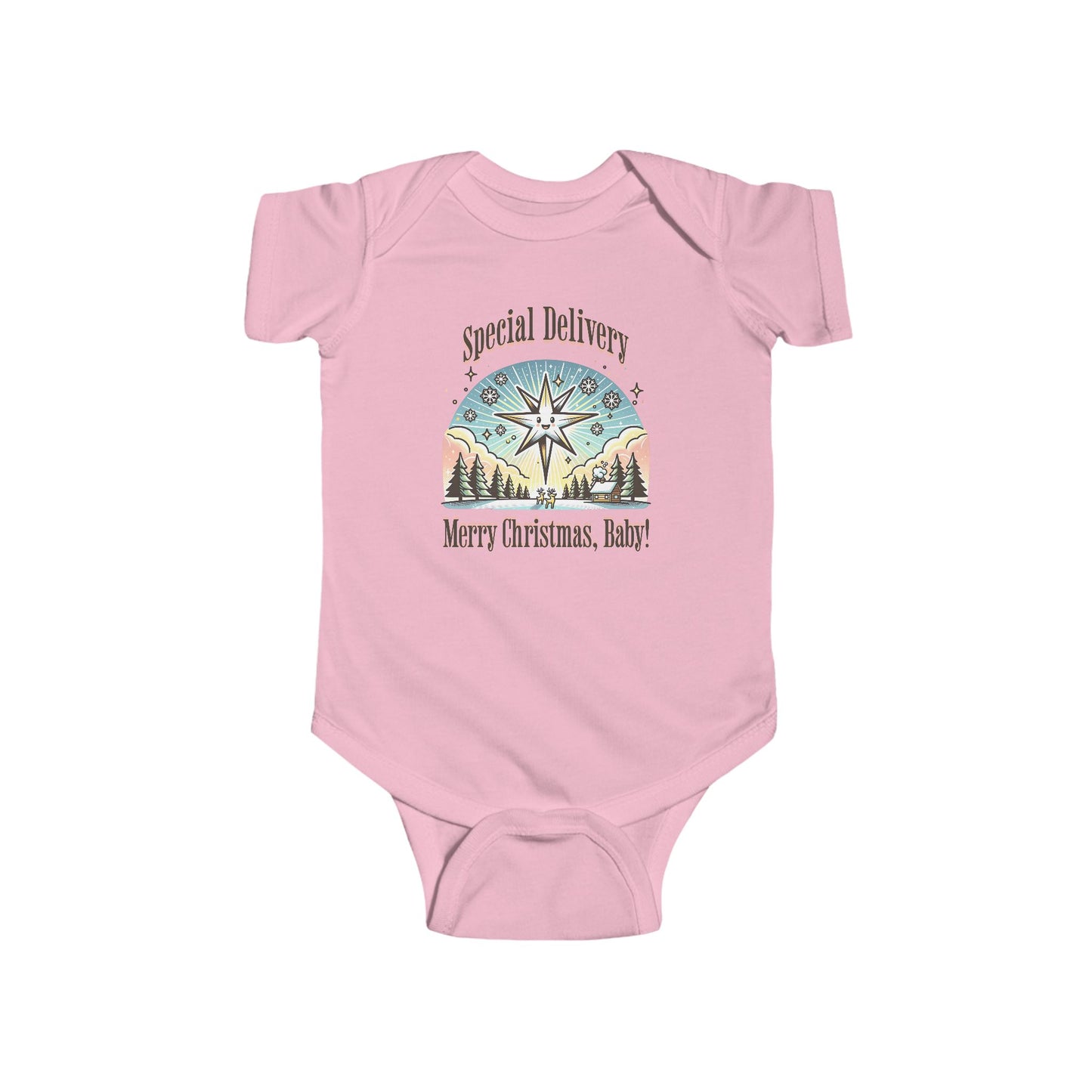 Special Delivery Merry Christmas Baby Onesie