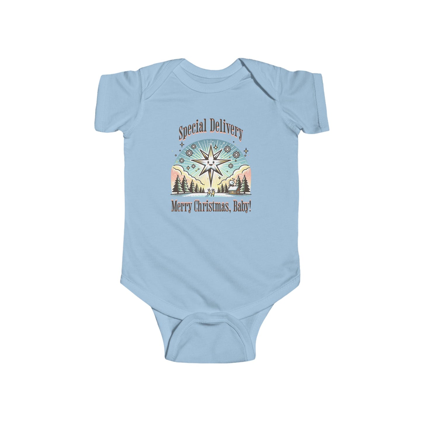 Special Delivery Merry Christmas Baby Onesie