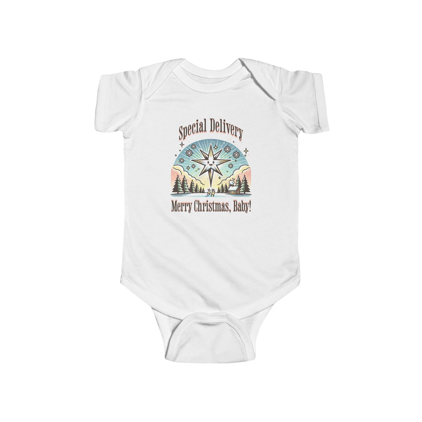 Special Delivery Merry Christmas Baby Onesie