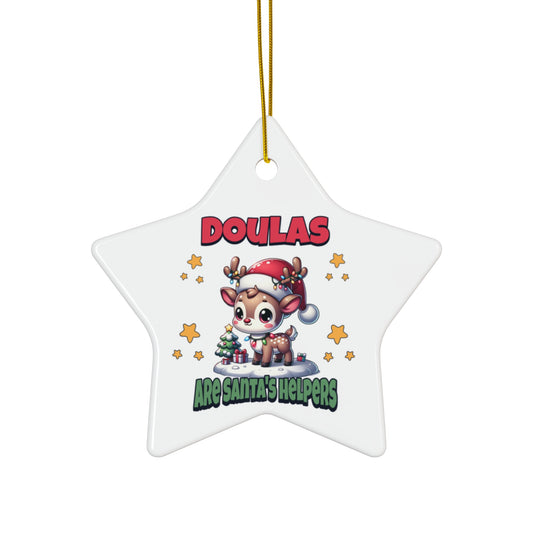 Doulas Are Santa's Helpers Ornament