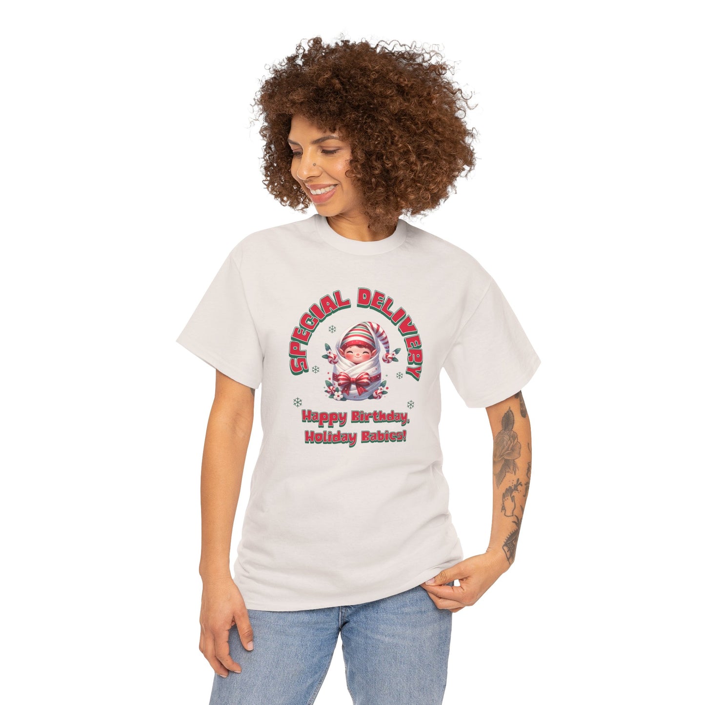 Special Delivery Holiday Babies Elf T-shirt