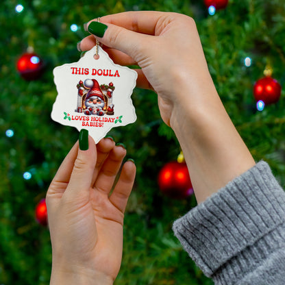 Doula Loves Holiday Babies Ornament