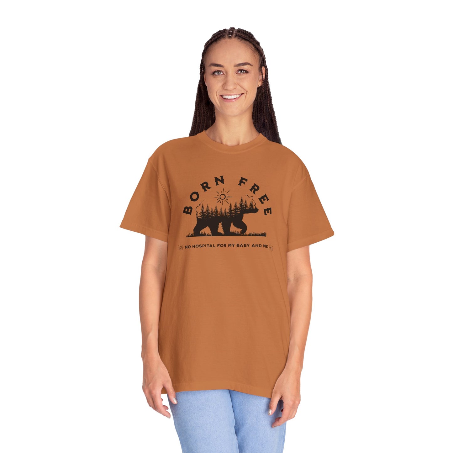 Born Free Mama Bear Birth T-shirt