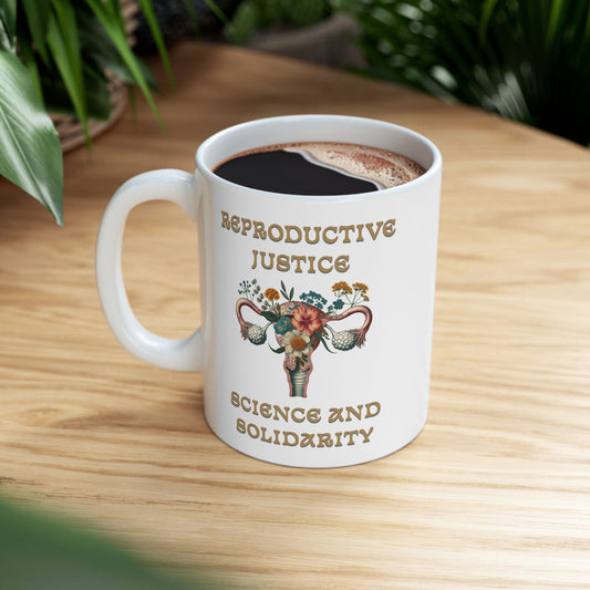 Reproductive Justice Science & Solidarity Uterus Mug