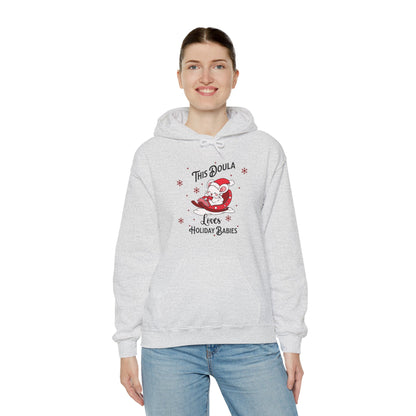 Doula Loves Holiday Babies Sleigh / Hoodie Sweatshirt