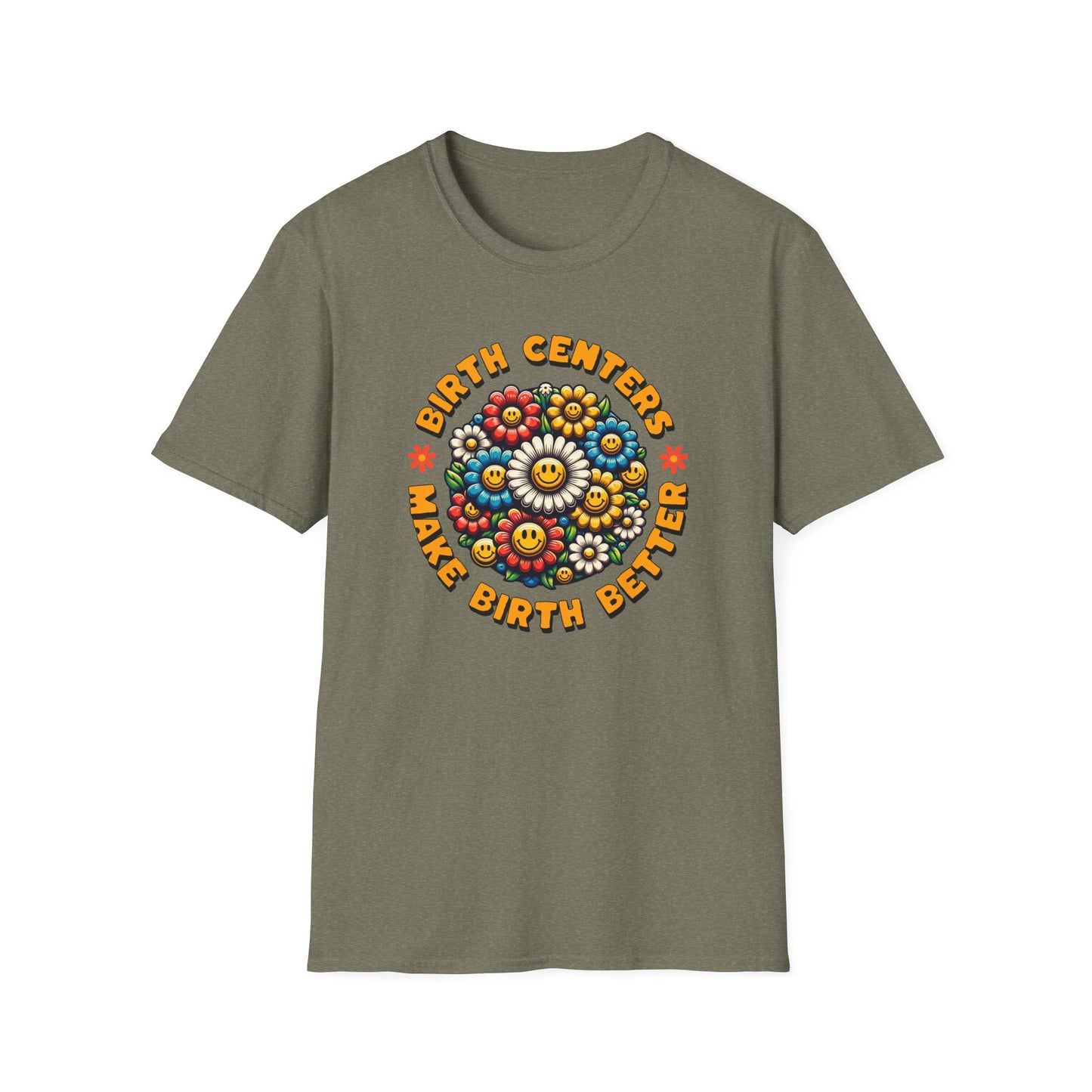 Birth Centers Make Birth Better - Bloom Softstyle T-Shirt