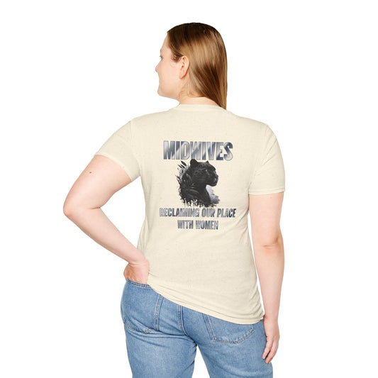 Reclaiming Our Place With Women Panther Midwife T-Shirt