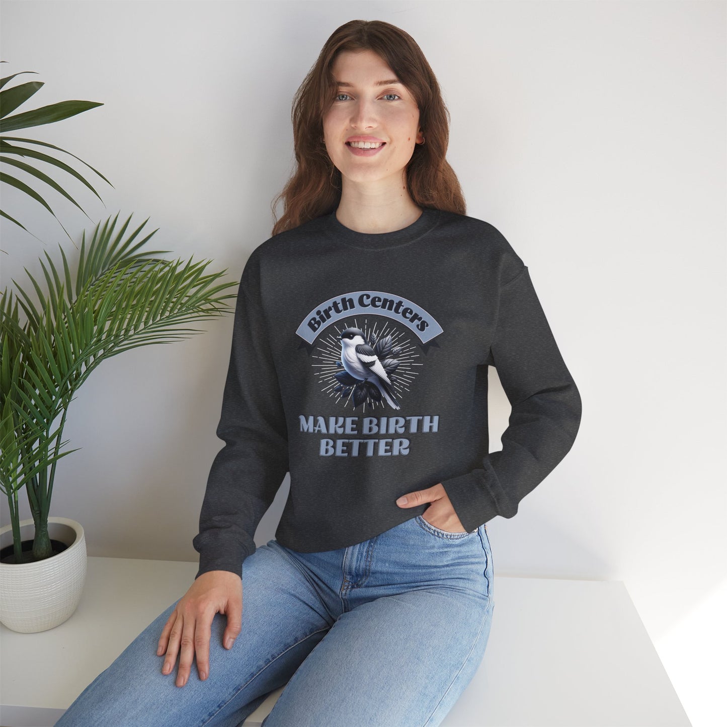 Birth Centers Make Birth Better Banner Sweatshirt