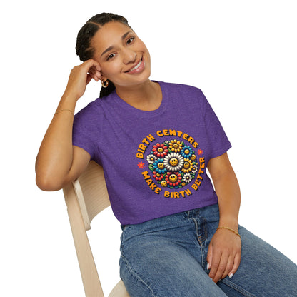 Birth Centers Make Birth Better - Bloom Softstyle T-Shirt